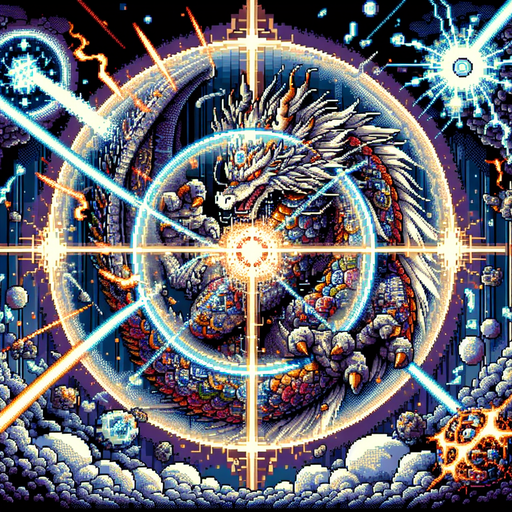 Dragon with force field shield